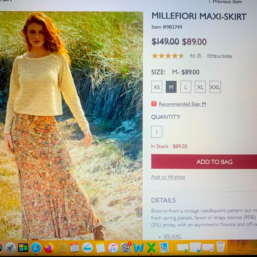 Peruvian Connection Maxi-Skirt